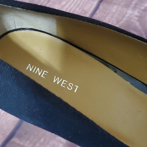NINE WEST Black Wedges - Size 11 - Picture 4 of 8